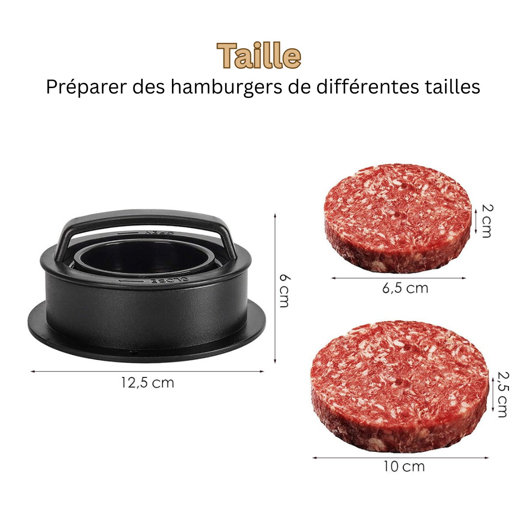 Détail de la base de la presse à hamburger