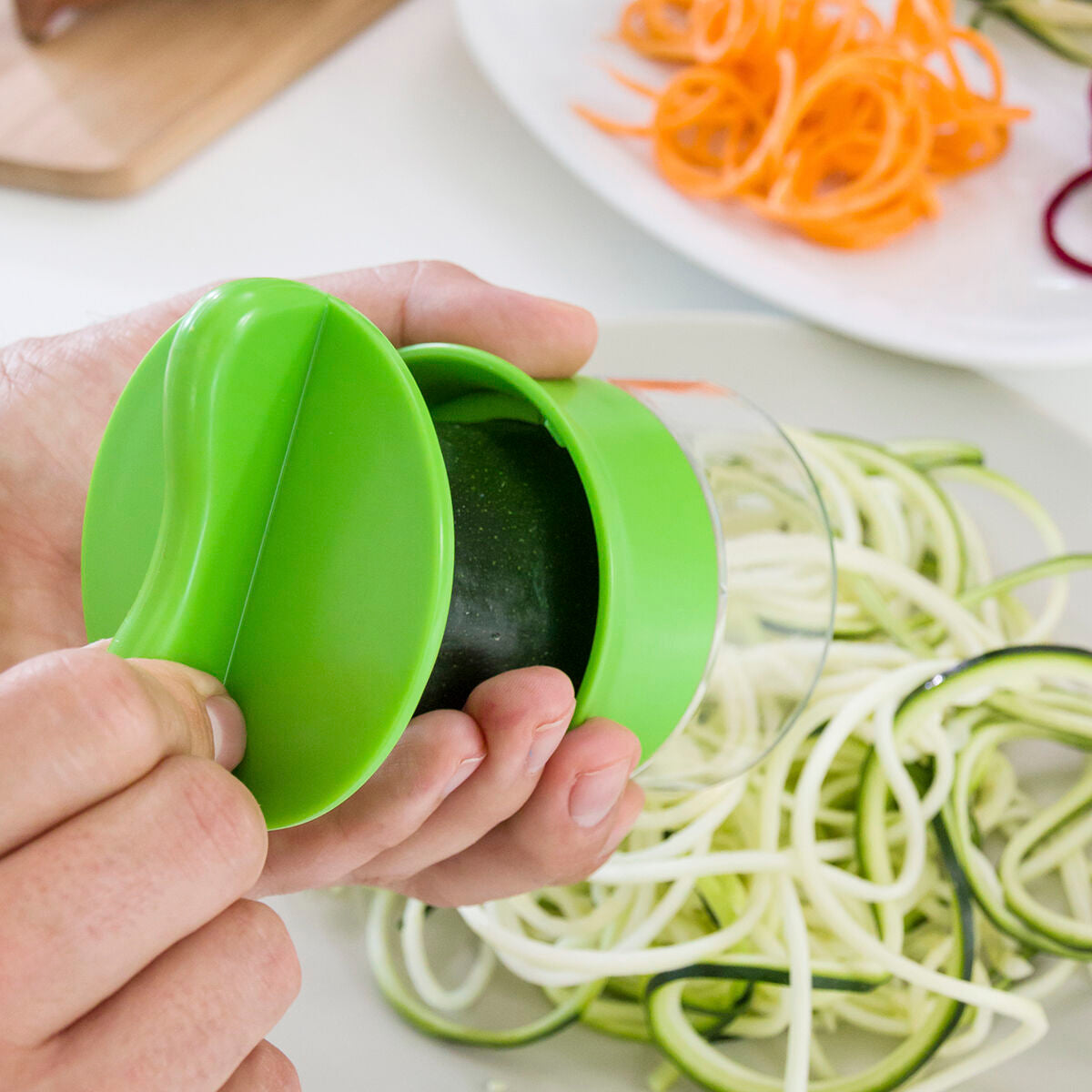 Coupe-légumes spirale avec lames en acier inoxydable