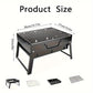 Grill à charbon pliable en métal, prêt pour le transport