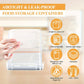 Diverses tailles de récipients en plastique sans BPA