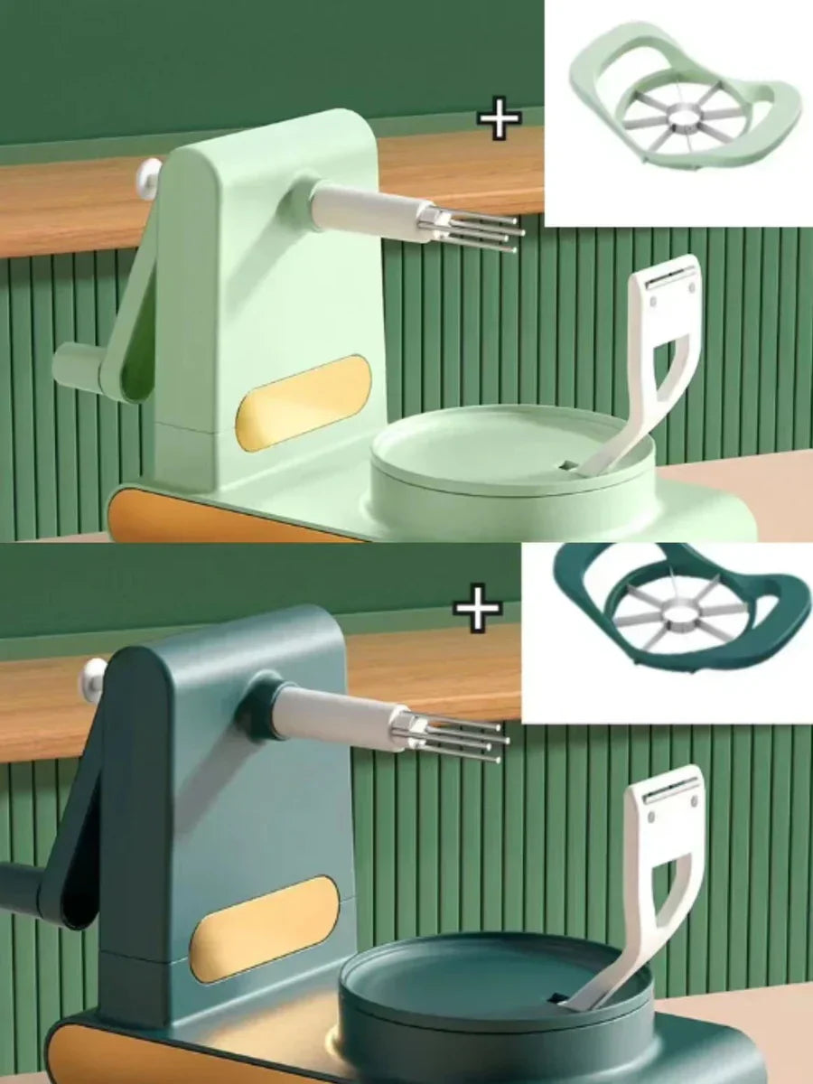 Diviseur de pommes manuel, vue latérale de l'appareil