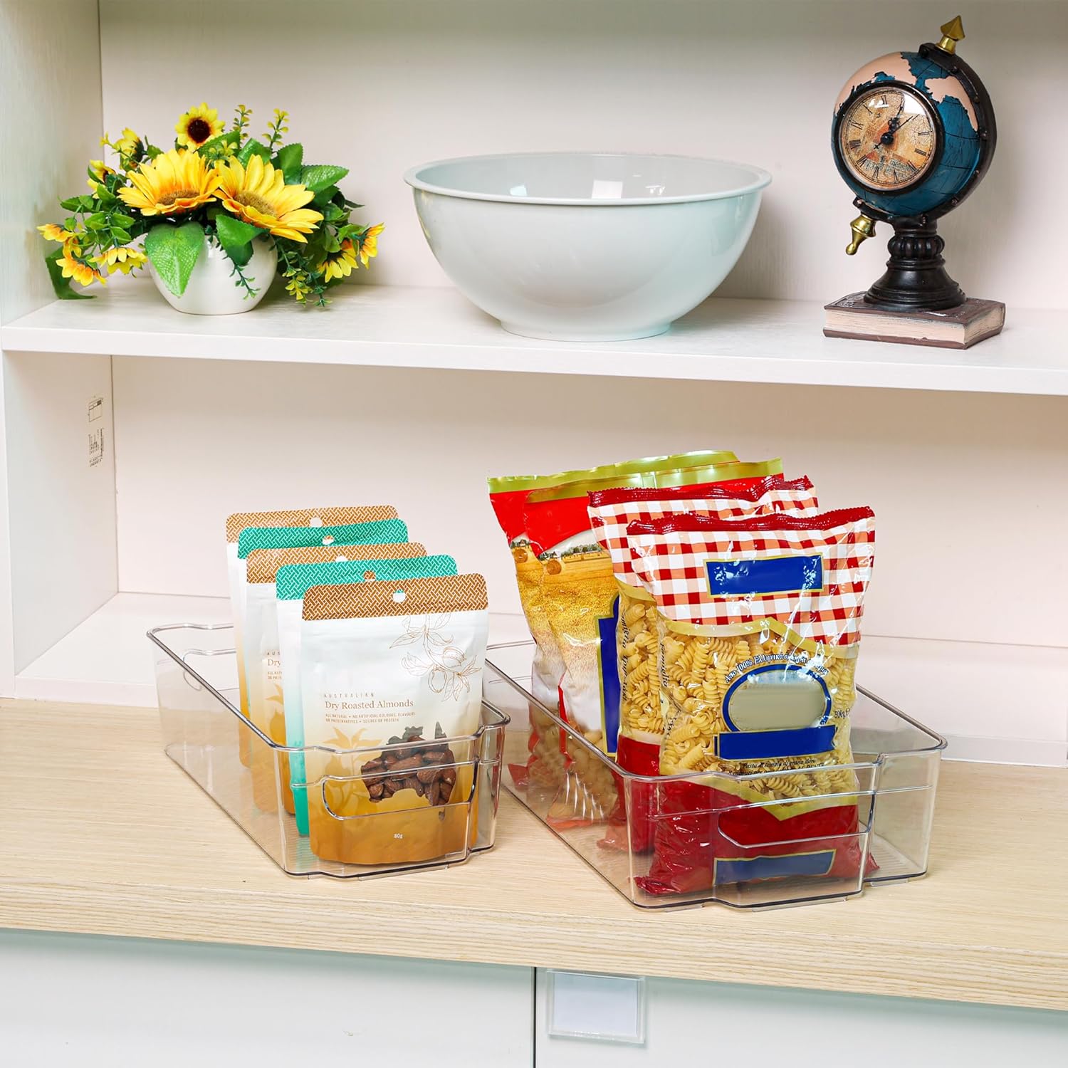 Boîtes de Rangement Réfrigérateur aufbewahrungsbox kueche transparent vorne vue du matériau