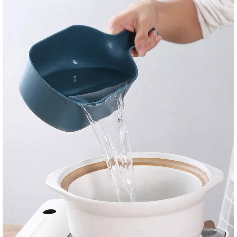 Cuillère de cuisine multifonctionnelle bleue en plastique ABS