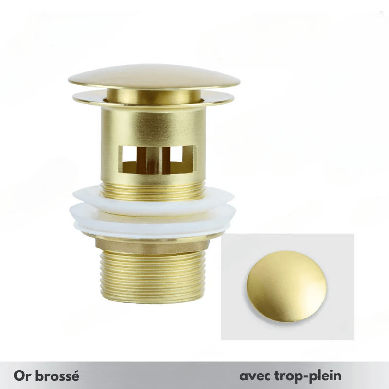 Bonde en métal poli avec détails de finition