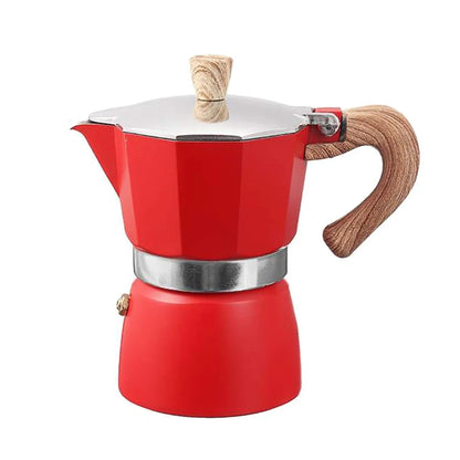 Percolateur à espresso avec couvercle ouvert, vue intérieure