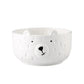 Bol en céramique avec visage d'ours polaire stylisé