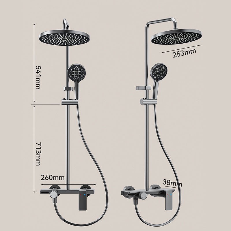 Détail du mitigeur mécanique pour le réglage de la température