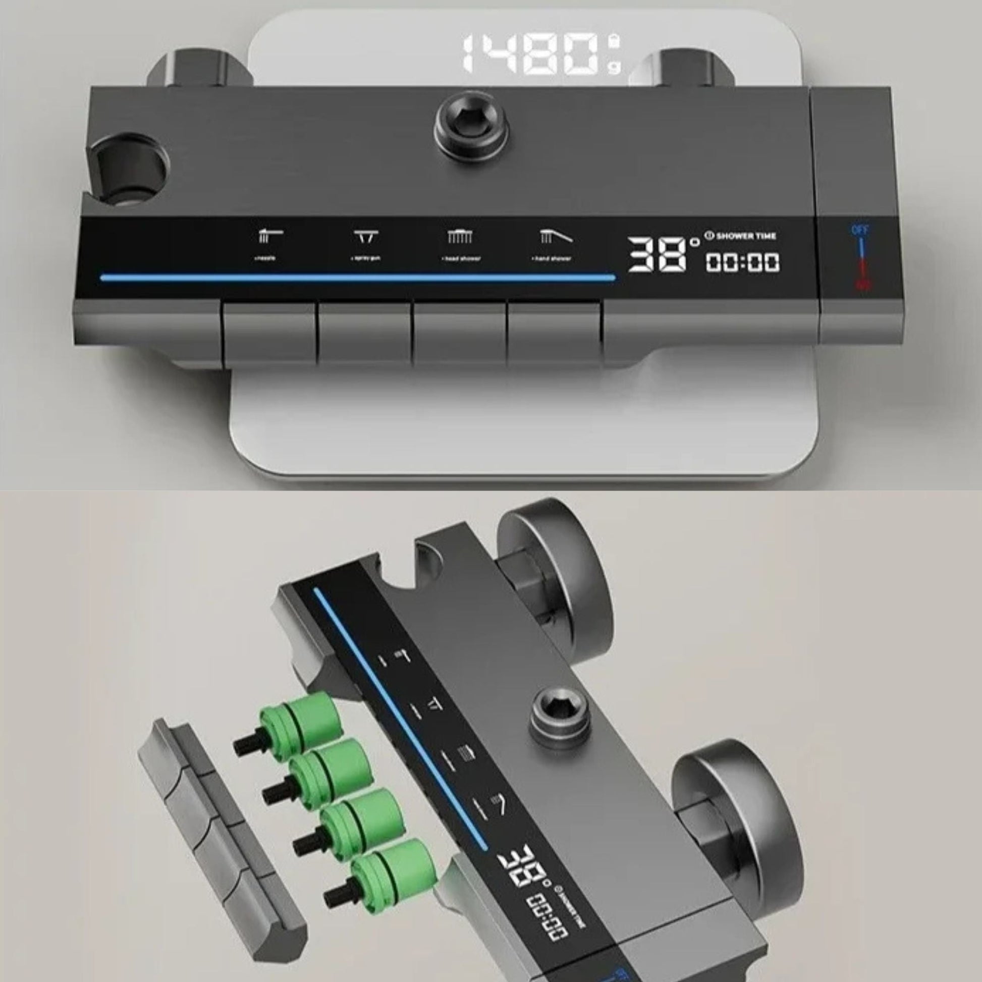 Spray de rinçage pressurisé en action