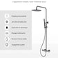 Détail du pommeau de douche avec option anti-calcaire