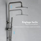 Système de douche avec fonction anti-brûlure et design moderne