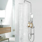 Système de douche avec rangement intégré et nettoyage facile