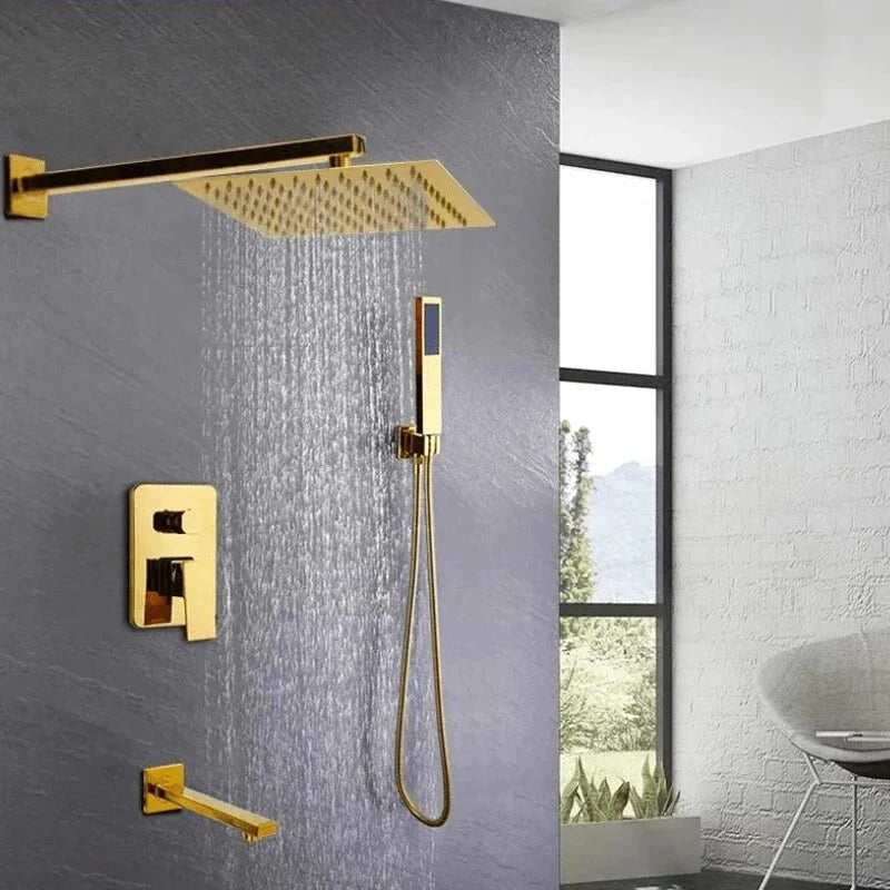 Robinetterie encastrée dans le mur, design contemporain et fonctionnel