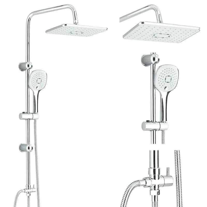 Colonne de douche installée avec finition lisse