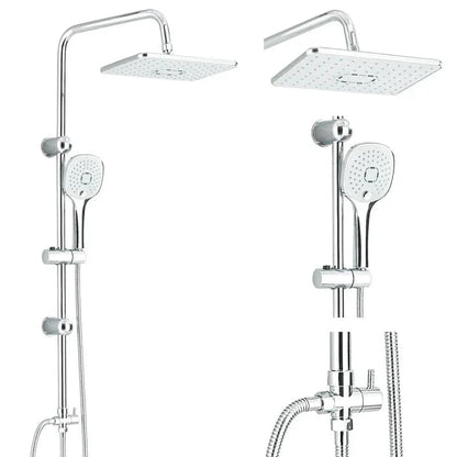Colonne de douche installée avec finition lisse