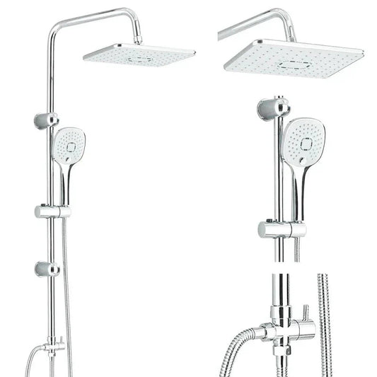 Colonne de douche installée avec finition lisse