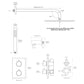 Douche luxueuse offrant une expérience immersive