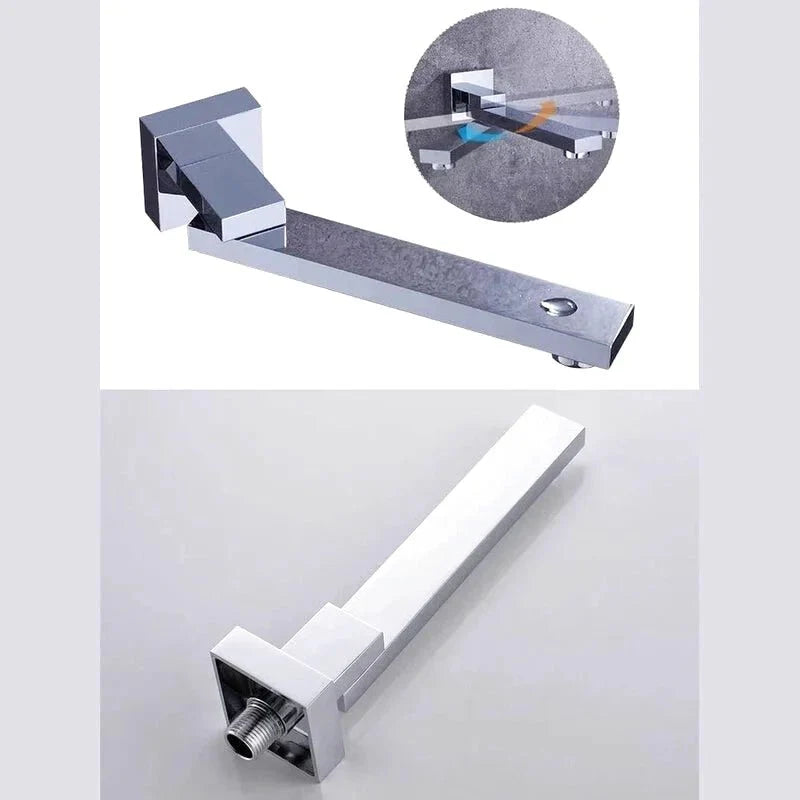 Détail du mécanisme de réglage de la colonne de douche