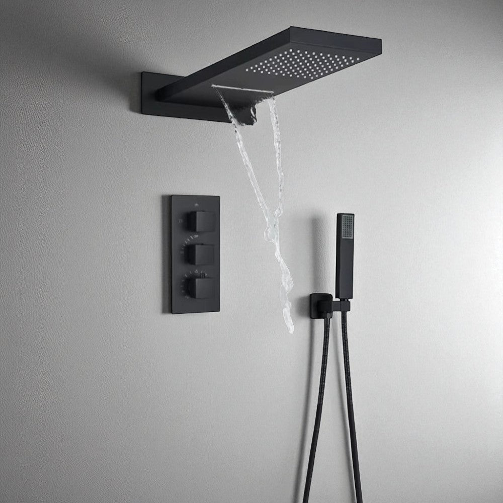 Sélecteur à trois commandes pour différents modes de douche