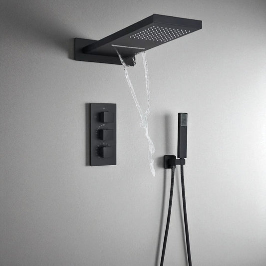 Sélecteur à trois commandes pour différents modes de douche