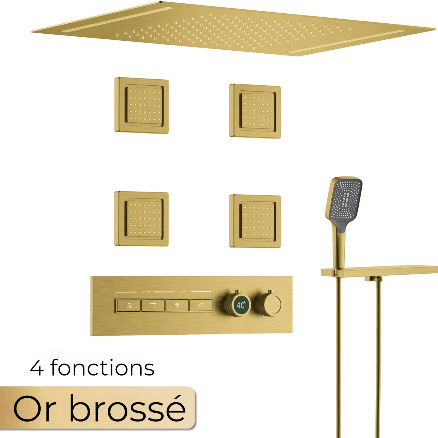 Affichage numérique de la température sur le bloc de commande