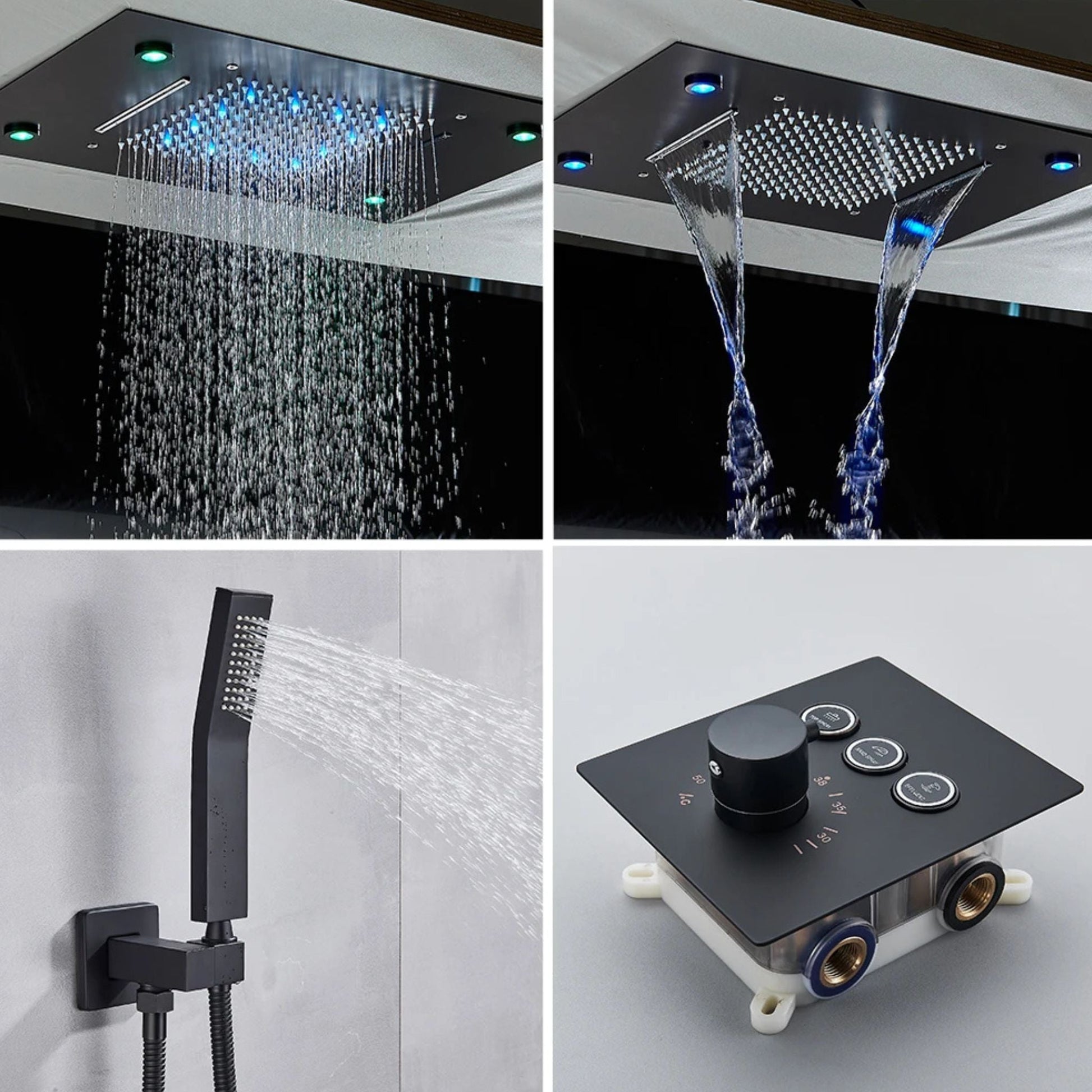 Colonne de Douche Led Encastrable colonne douche encastrable luxe présentation du produit vue 19