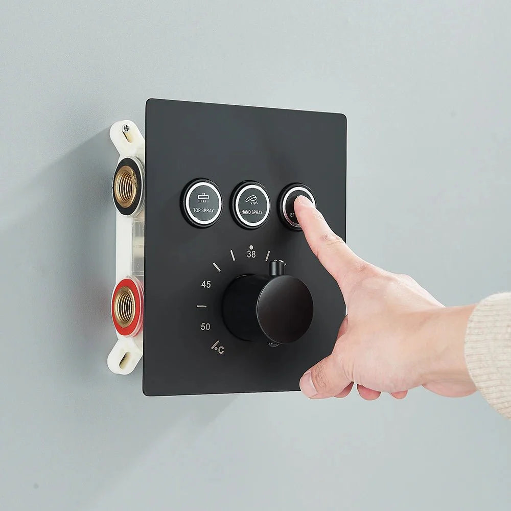 Colonne de Douche Led Encastrable colonne douche encastrable luxe finitions visibles vue 9