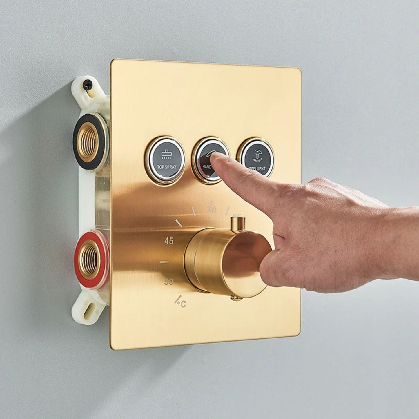 Colonne de Douche Led Encastrable colonne douche encastrable luxe vue d'ensemble vue 10