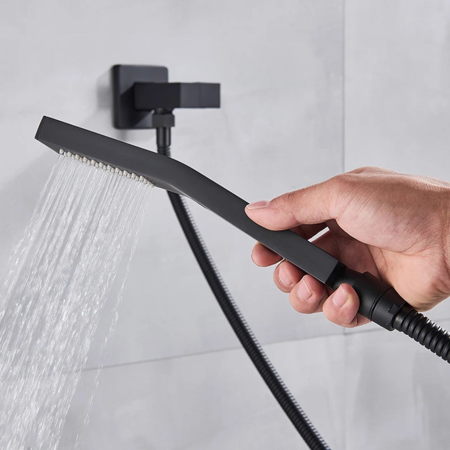 Colonne de Douche Led Encastrable colonne douche encastrable luxe vue de face