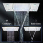 Colonne de Douche Led Encastrable colonne douche encastrable luxe vue latérale