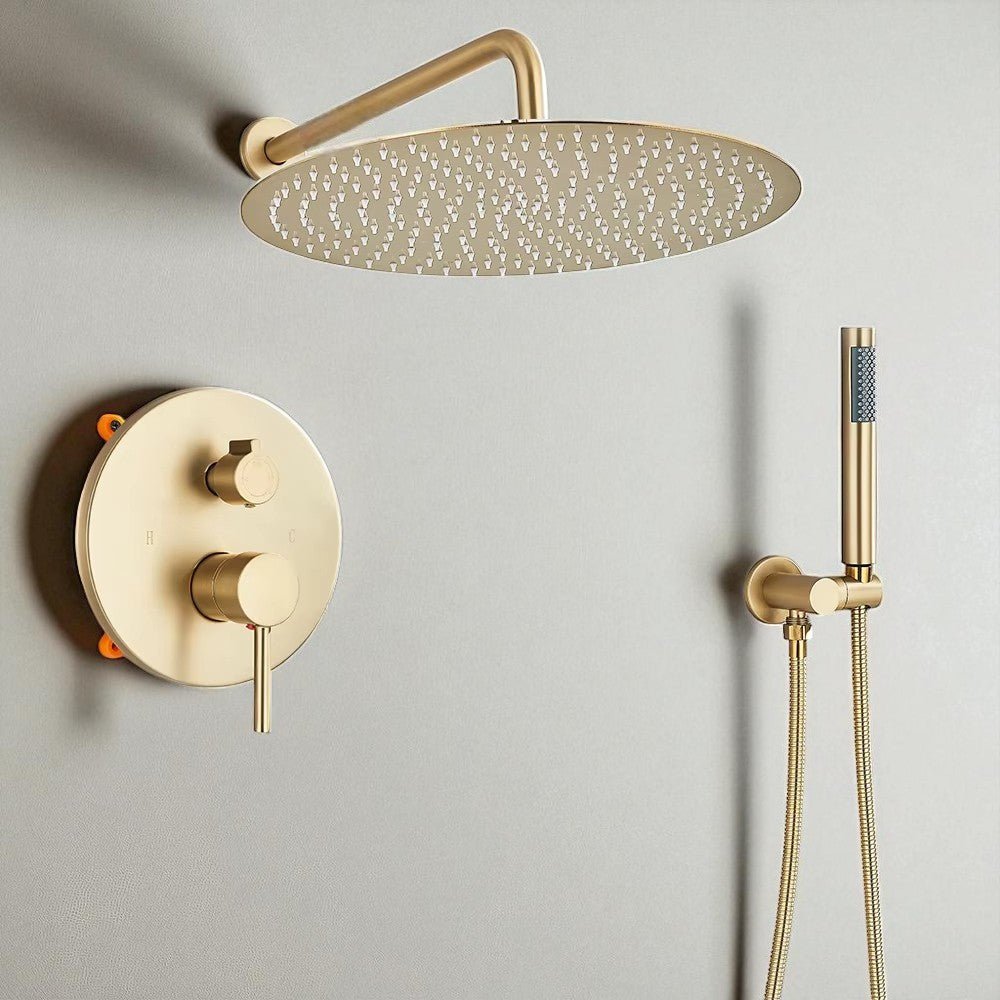 Installation encastrée de la colonne de douche, style minimaliste