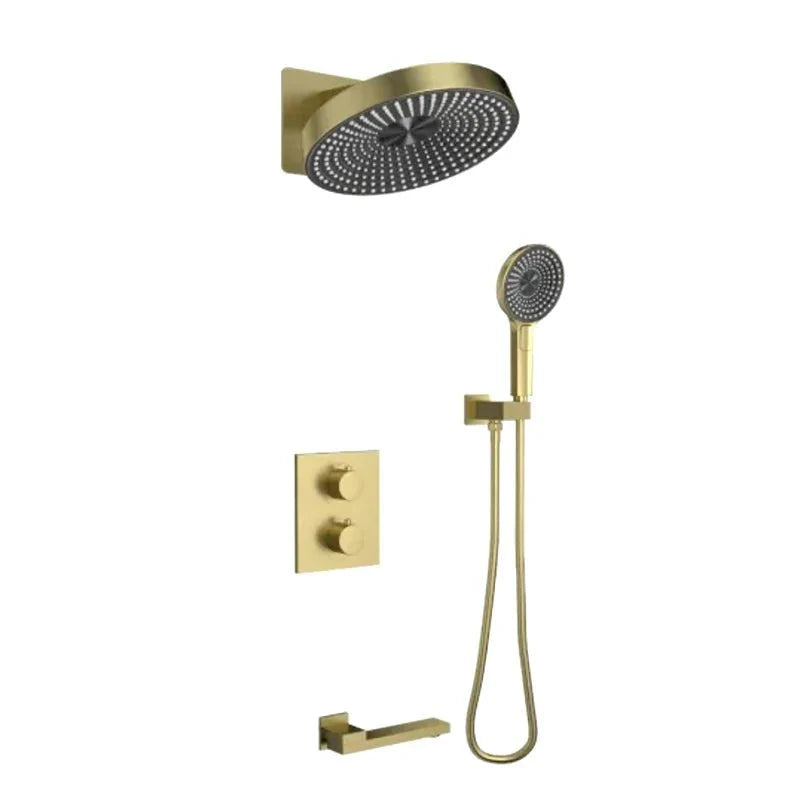 Installation murale de la colonne de douche avec bras de 33 cm