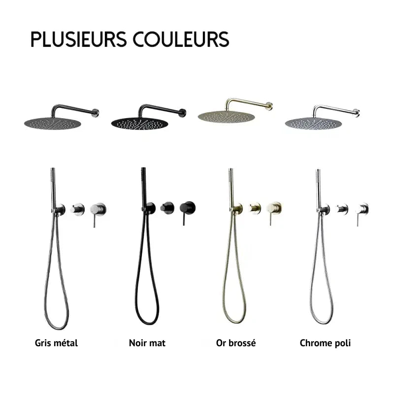 Mitigeur mécanique robuste intégré dans une colonne de douche encastrée