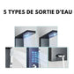 Panneau de contrôle tactile sur colonne de douche hydromassante