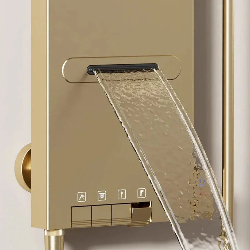 Colonne de douche avec système de massage intégré