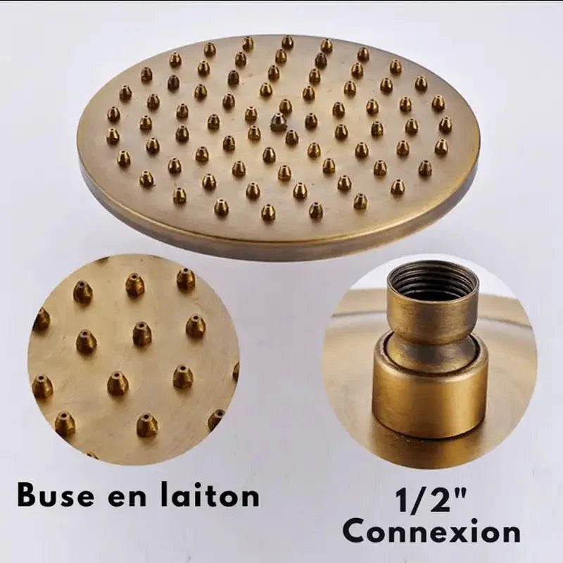 Détail du robinet en laiton résistant à l'eau