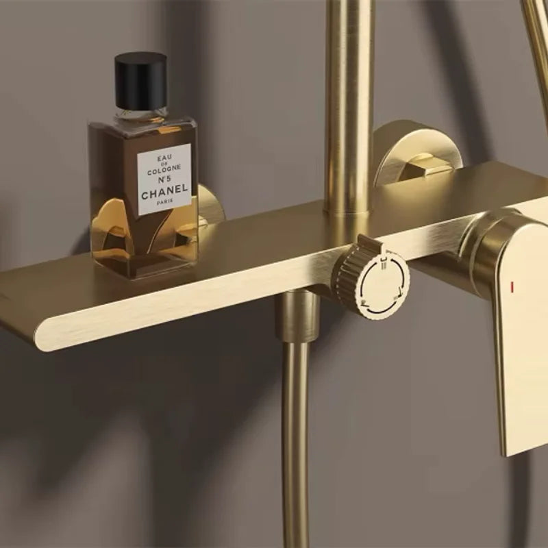 Détail du raccordement de la colonne de douche