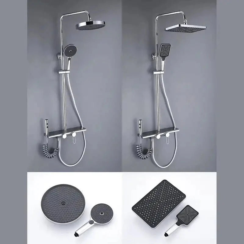 Colonne de Douche Thermostatique colonne douche thermostatique acier vue d'ensemble vue 9