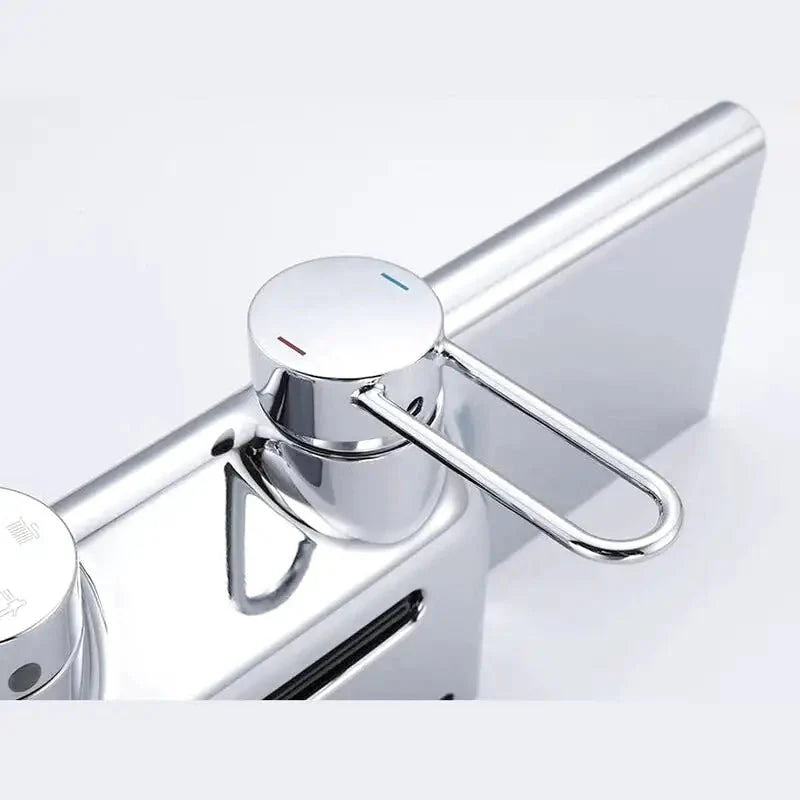 Colonne de Douche Thermostatique colonne douche thermostatique acier vue du matériau vue 14
