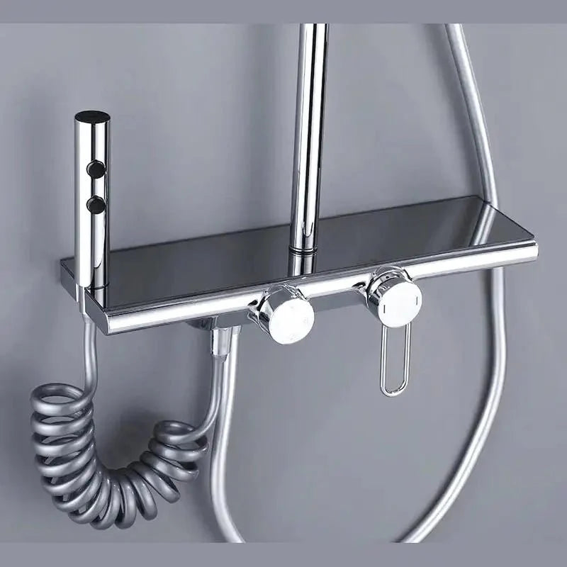 Colonne de Douche Thermostatique colonne douche thermostatique acier vue d'ensemble