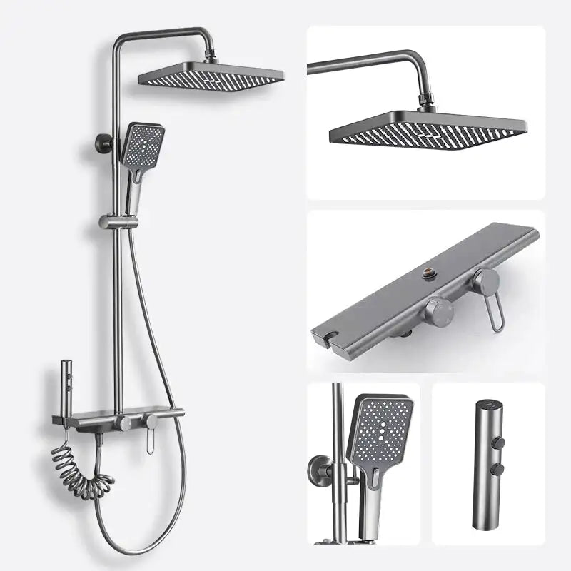 Colonne de Douche Thermostatique colonne douche thermostatique acier vue rapprochée vue 28