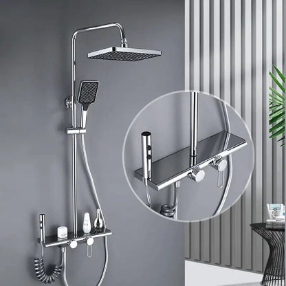 Colonne de Douche Thermostatique colonne douche thermostatique acier vue du matériau vue 30