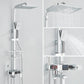 Pommeau de douche effet pluie avec finition noire