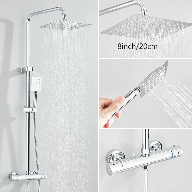 Colonne de Douche Thermostatique | Température Stable et Sécurisée