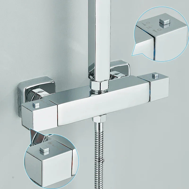 Colonne de Douche Thermostatique | Température Stable et Sécurisée