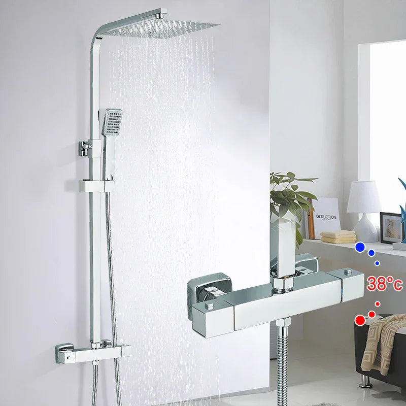 Colonne de Douche Thermostatique | Température Stable et Sécurisée