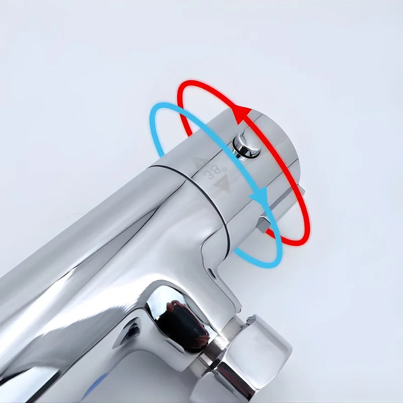 Colonne de douche avec régulation précise de la température
