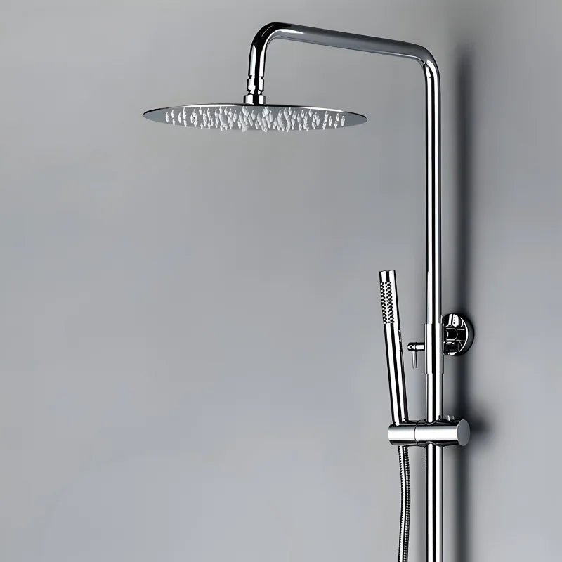 Colonne de Douche Thermostatique colonne douche thermostatique rose vue rapprochée