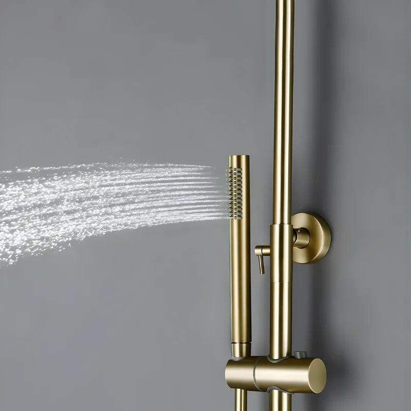 Colonne de Douche Thermostatique colonne douche thermostatique rose finitions visibles vue 22