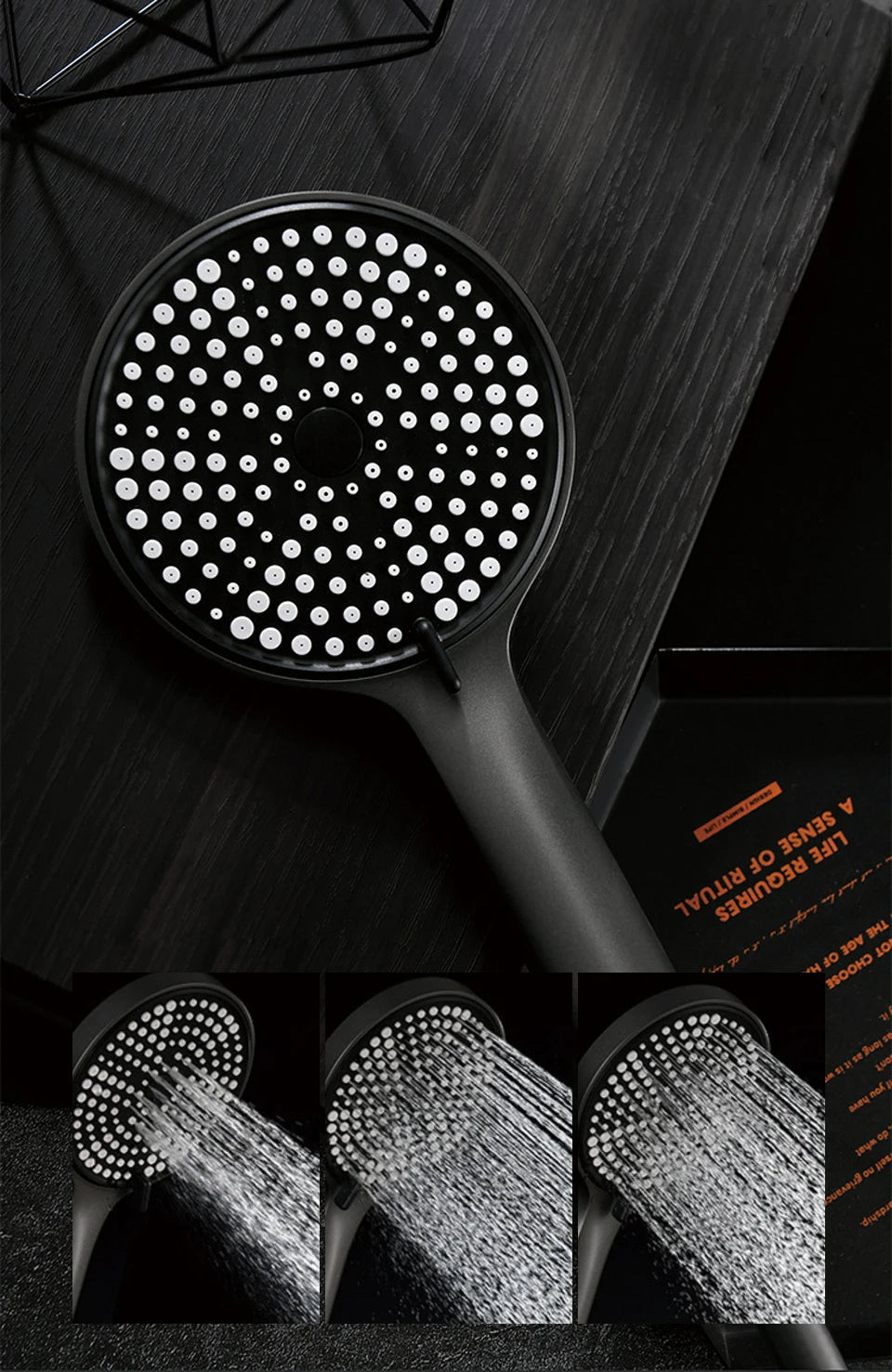 Système de douche avec barre réglable en hauteur