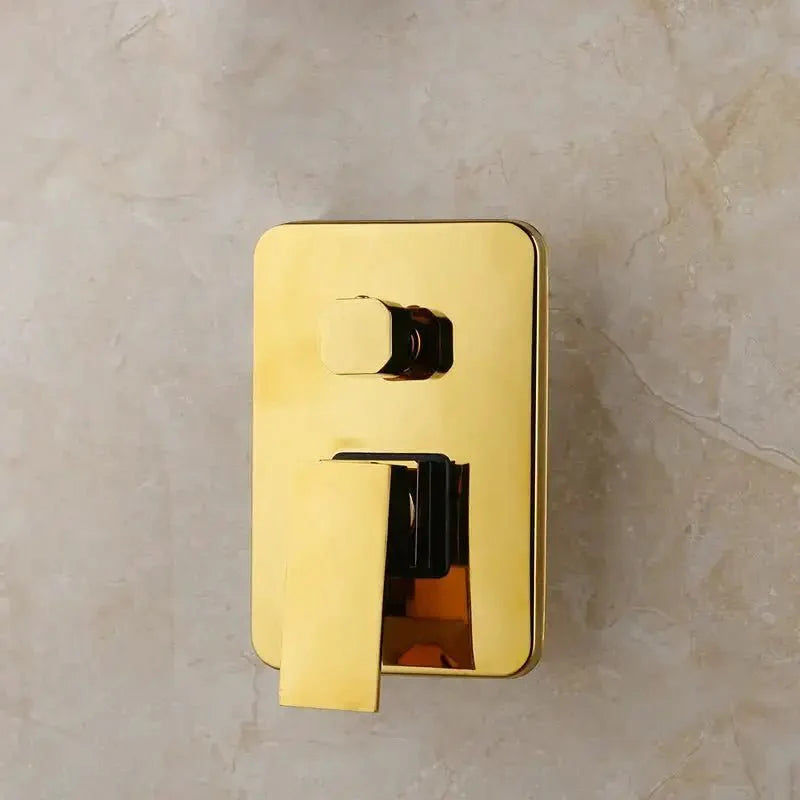 Colonne de douche avec jets massants et finition chromée